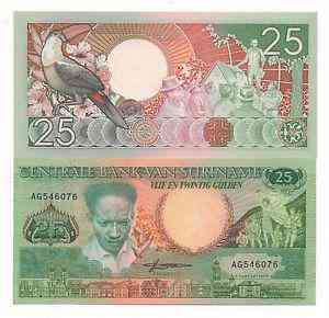 Suriname Суринам - 25 Gulden 1988 UNC Полтава