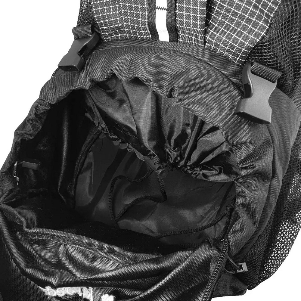 Рюкзак туристичний KAIMAN 55 л чорно-сірий Київ - фото 6