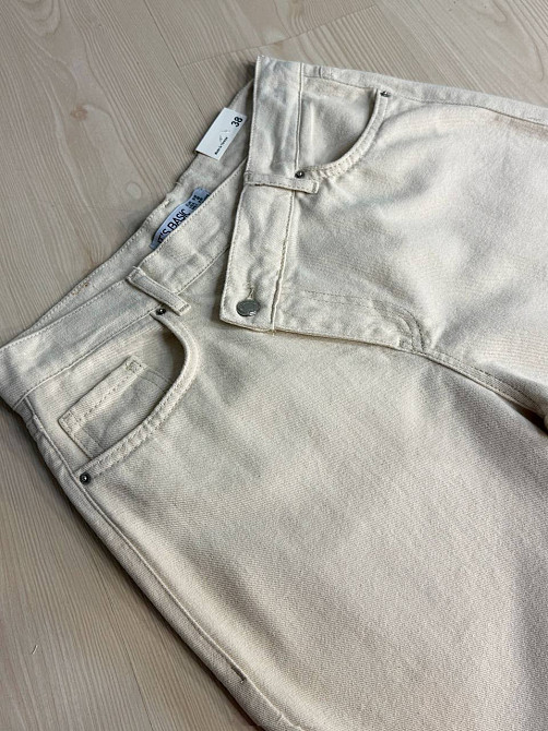 Джинсы женские Its Basic 3847-7S6 straight fit с асимметричной застежкой бежевые, бежевый, 38, 38, 75 см, 102 см Киев - изображение 12