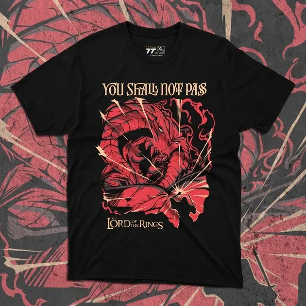 Футболка чоловіча з  принтом LOTR Barlog Розмір 48 Дніпро - фото 1