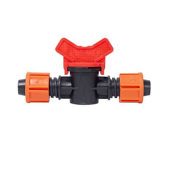 Кран для капельной ленты Ø16мм проходной FLORA (5079474) Ровно