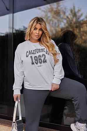 Спортивний жіночий костюм двонитка "Mason" | Норма і батал | Розпродаж моделі Графіт, 46-48 Київ