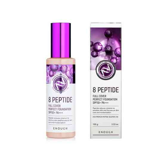 Тональний крем для обличчя Пептиди 8 Peptide Full Cover Perfect Foundation SPF50+ PA+++ (13) Enough 100 мл Київ