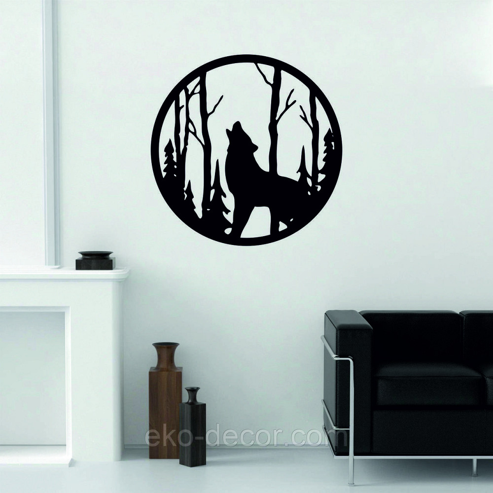 Декоративное настенное Панно «Волк», Декор на стену Киев - изображение 3