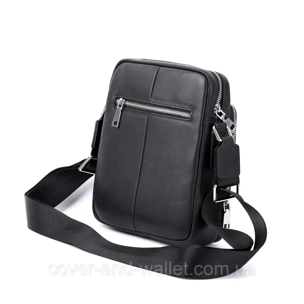 Стильная мужская кожаная сумка мессенджер Marco Coverna 7702-1A Киев - изображение 12