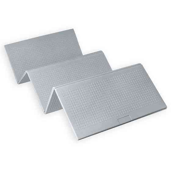 Детский складной термоковрик однотонный 2000х1500х10мм Серый (299) SW-00001187 Днепр