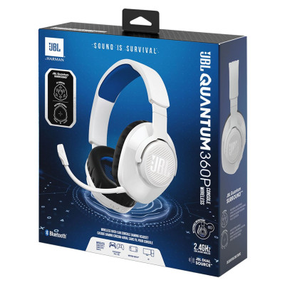 Навушники JBL Quantum 360P Wireless for PS White (JBLQ360PWLWHTBLU) Вінниця - фото 3