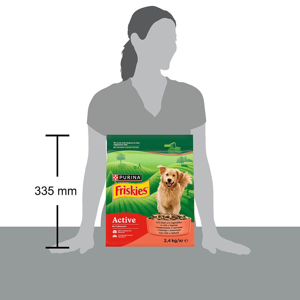 Сухой корм FRISKIES Active (Активный) для взрослых собак с повышенной активностью, с говядиной, 2.4 кг Киев - изображение 5