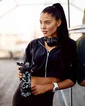 Шейкер спортивный для воды и спортивного питания цвет черный камуфляж SmartShake Revive 750ml Camo Black Киев