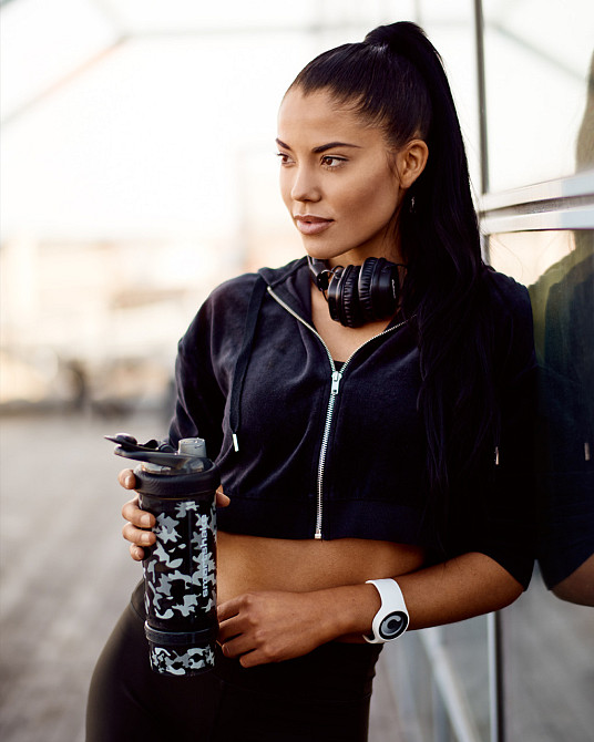 Шейкер спортивный для воды и спортивного питания цвет черный камуфляж SmartShake Revive 750ml Camo Black Киев - изображение 6