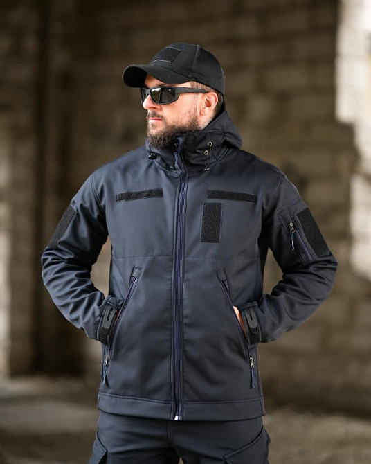 Демісезонний тактичний костюм софтшел DEMENTIOZ синій ДСНС ВТ6840 Одеса - фото 15