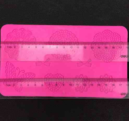 Молд силиконовый Кружево 180 на 100 мм розовый Киев