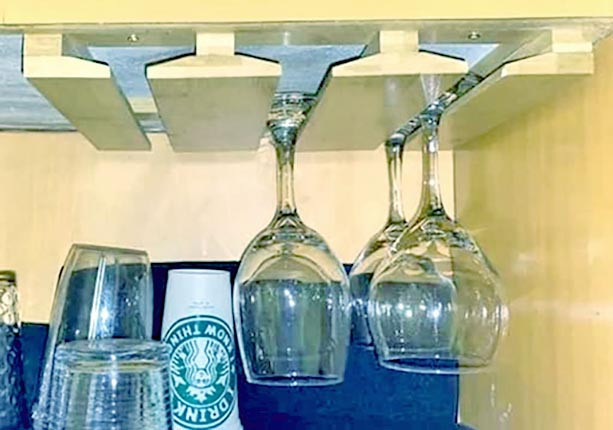 Полиця для келихів "Дженола" бланже Миколаїв - фото 1