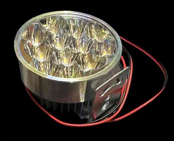 Фара додаткового світла LED (кругла) L201-18W кругла D69м FLOOD9-85V DC 1,5 12 шт.6000К IP67 1800Lm Мукачево