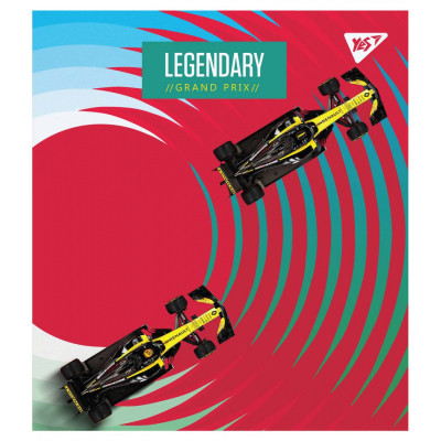 Зошит Yes А5 Grand Prix 12 аркушів лінія (765166) Вінниця - фото 2