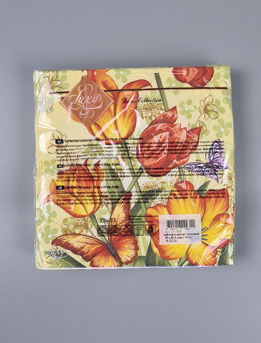 Серветки паперові (ЗЗХЗЗ, 18 шт.)"Оболісний аромат тюльпанів" Luxy (1 пачка) Харків - фото 2