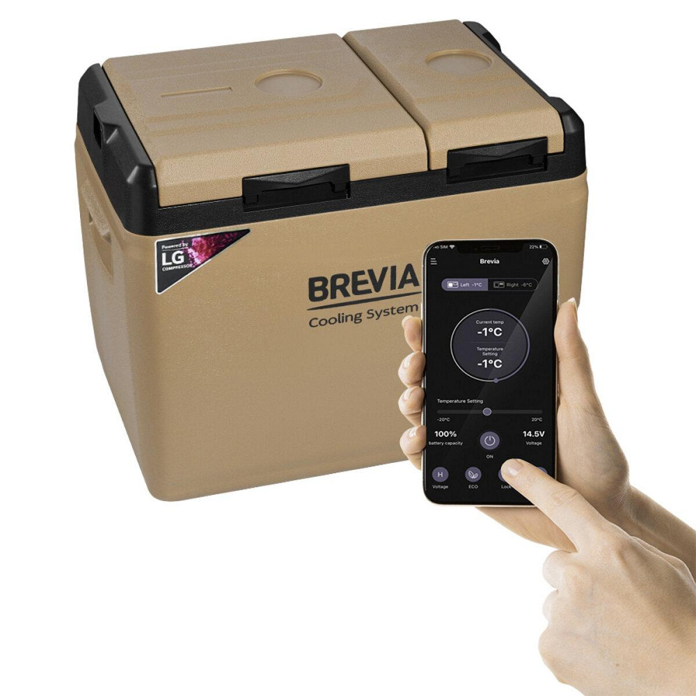 Холодильник автомобильный Brevia 39л (компрессор LG) двухкамерный 23405 Киев - изображение 2