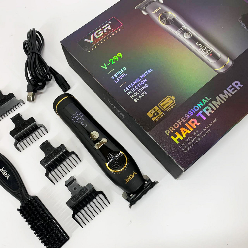 Тример для стрижки акумуляторний професійний, Стильна машинка для стрижки, Тример бездротовий UA-61 Львів - фото 19