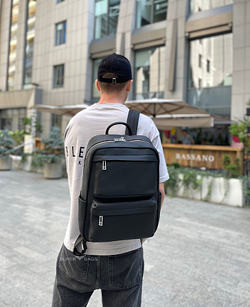 Чоловічий шкіряний рюкзак для ноутбука і подорожей Tiding Bag SB-133863 Кам'янське - фото 8
