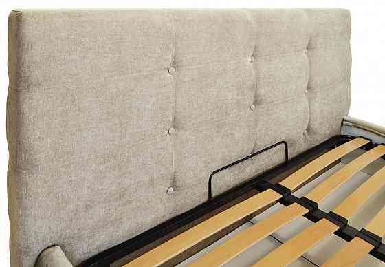 Кровать Manchester Comfort 140 х 190 см Мисти Milk A1 С подъемным механизмом и нишей для белья Бежевый Киев