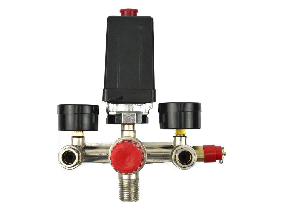 Пресостат "GeKo" 12 bar (230 В) з 2 манометрами Київ - фото 5