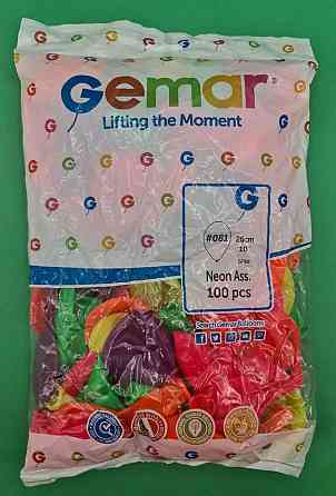 Латексні кулі неонові асорті 10" (25 см) 100 шт (1 пач.) Харків