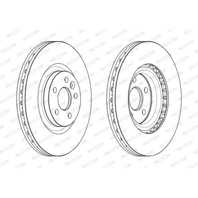Гальмівний диск FERODO DDF2632C-1 Вінниця - фото 1