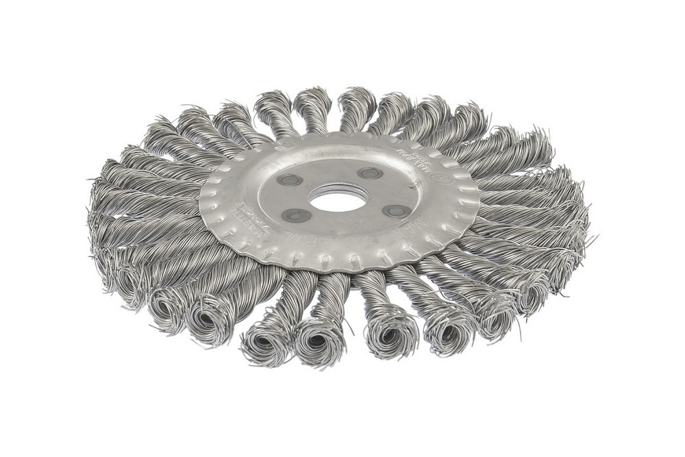 Щітка дискова MASTERTOOL з плетеного дроту Ø 200х22.2 мм 19-9020 Коломыя - изображение 4