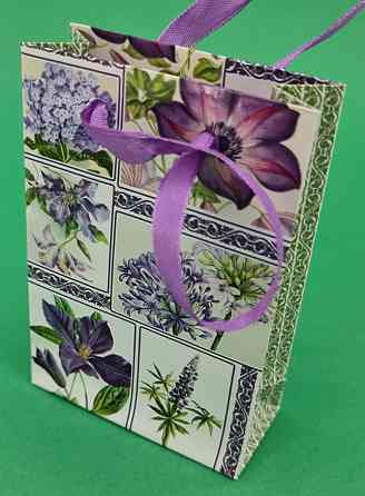 Пакет бумажный подарочный  МИНИ 8*12*3.5 арт14 (12 шт) Харьков