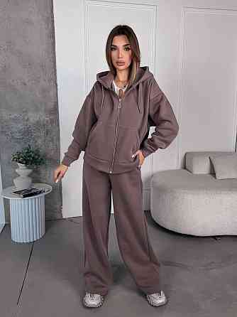 Женский теплый костюм с широкими штанами Одесса