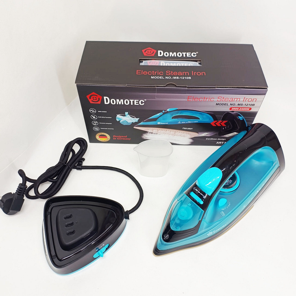 Парова праска для дому стаціонарна Domotec MS-1210В 2400Вт, Праска відпарювач для прасування речей WB-35 Львів - фото 12