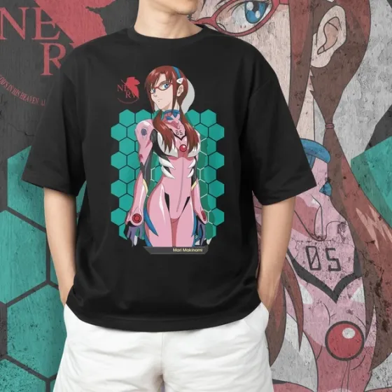 Футболка чоловіча з  принтом Evangalion Мари Макинами Розмір 48 Дніпро