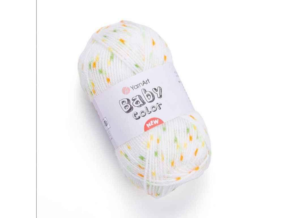 Пряжа Baby Color молочний 100% акрил 150м 50г 5шт/уп 202 ТМ YarnArt Київ - фото 1