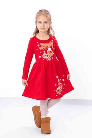 Платье для девочки теплое 