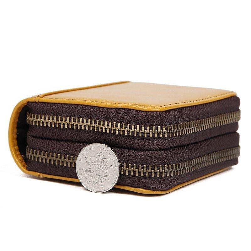 Візитниця шкіряна Жовта (Vintage) Київ - фото 9