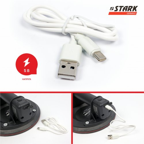 Якісна акумуляторна вакуумна присоска STARK VPE-200A 160 кг (180500022) Київ - фото 8