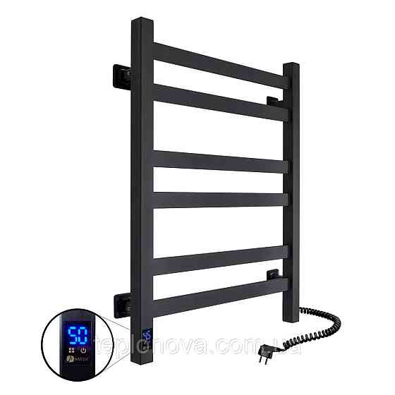 Сушарка для рушників Авангард 480х600 Sensor права з таймером, чорний муар Чернівці