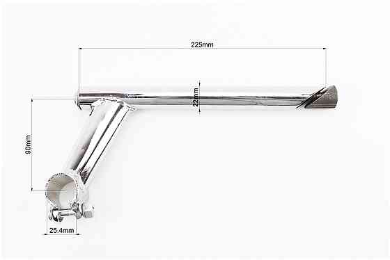 Винос керма MTB 22,2 х25,4х90х225мм, хром Київ