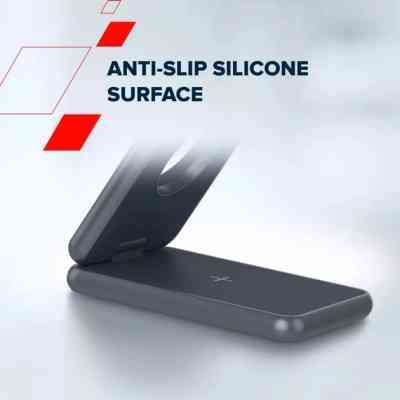 Зарядное устройство Canyon Foldable wireless charger 15W 3in1 Metal (CNS-WCS309M) Винница