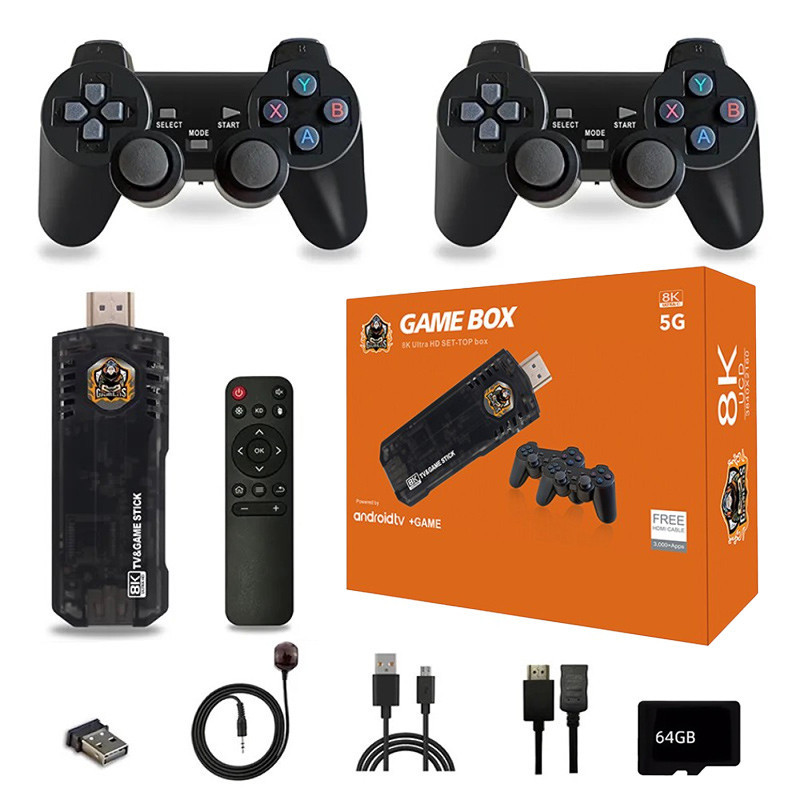 Ігрова приставка Game Box 8K 8X M98 Smart TV Stick 64GB геймстік + 10000 ігор Київ - фото 1