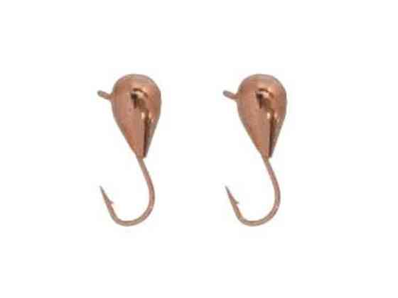 Мормишка вольфрам Крапля з вушком 2,5мм 0,26г copper (2шт/уп) ТМ FISHING ROI Київ