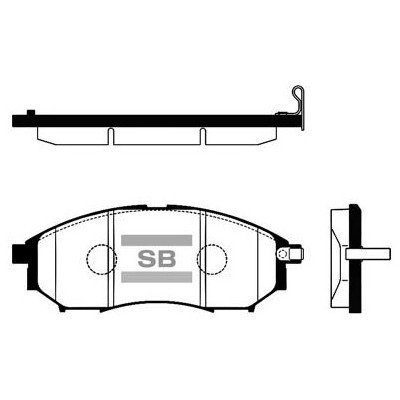 Гальмівні колодки HI-Q SP1249 Вінниця - фото 1
