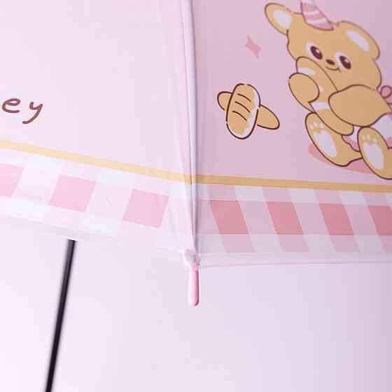 Детский полуавтоматический зонт-трость, розовый Киев