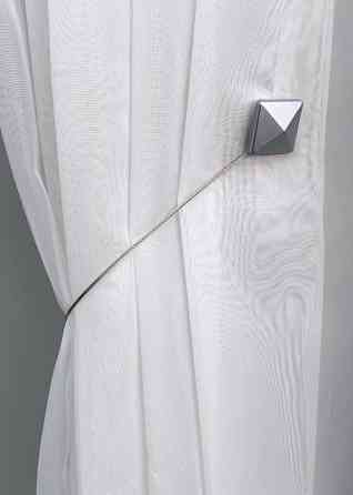 Магниты для штор и гардин Квадрат набор 2 шт Серебристый (81-134) Киев