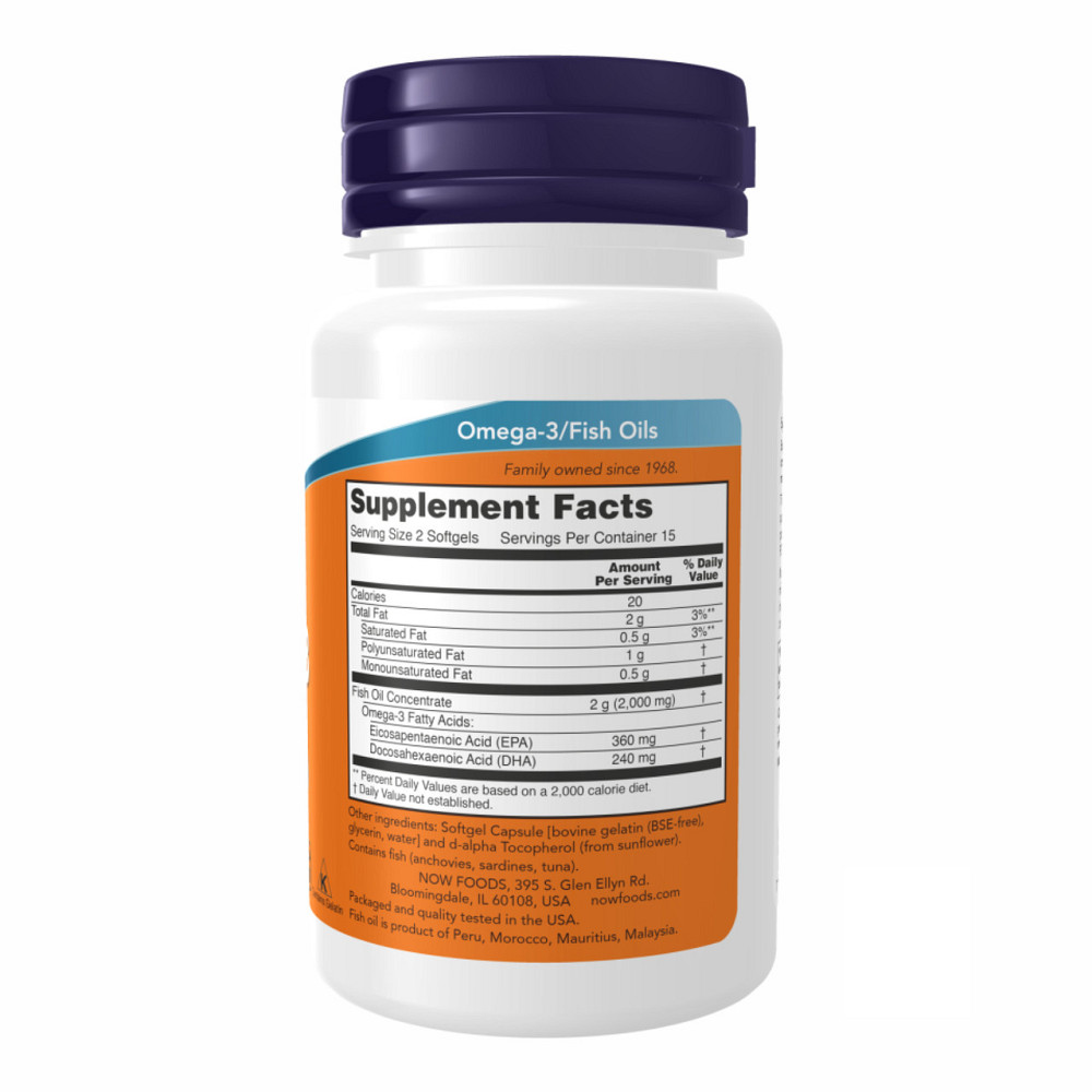 Омега-3 Now Foods Omega-3 1000mg 30 гел капс Киев - изображение 5