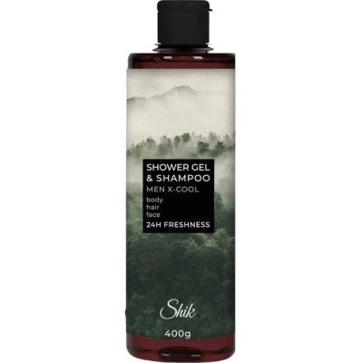 Гель для душа Shik Men X-Cool Shower Gel & Shampoo 400 г (4823107607134) Винница - изображение 1