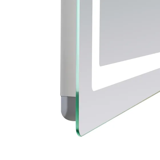 Дзеркало Lidz Kubis (KU2) 1200х800 з LED-підсвіткою Touch, з антизапотіванням, з диммером, рег. яскравості LDKUB120080049007 Київ