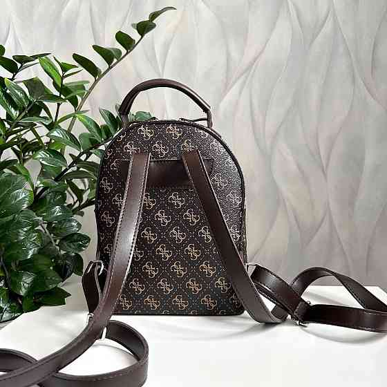 Жіночий рюкзак класичний брендовий. Жіночий маленький брендовий рюкзак Коричневий 816 Київ