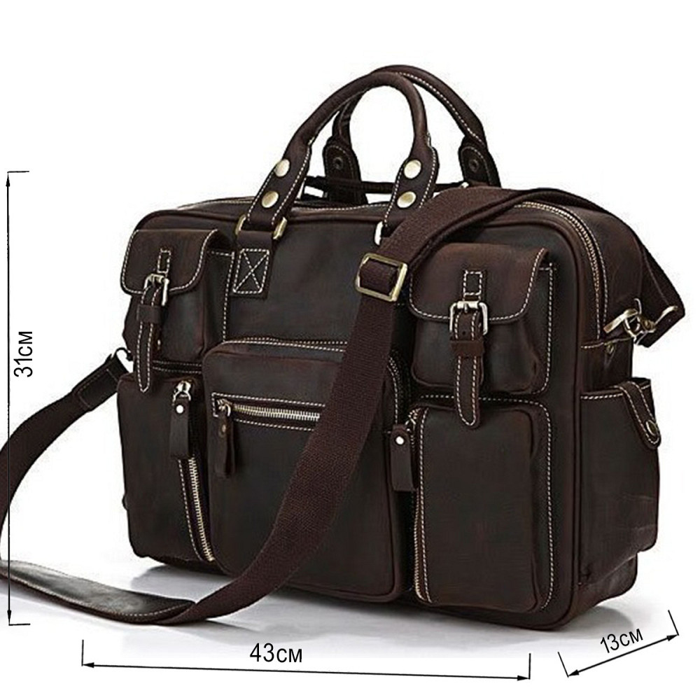 Сумка мужская Коричневая (Vintage) Киев - изображение 17