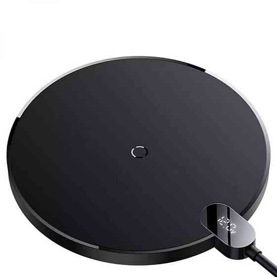 Бездротовий зарядний пристрій Baseus Digital LED Display Gen 2 Wireless Charger 15W Black CCED000001 Одеса